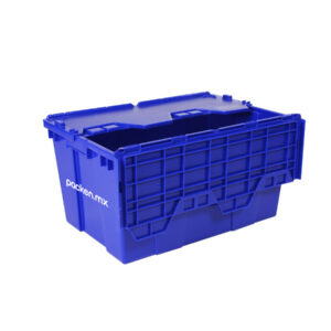 Caja grande abierta azul Packen