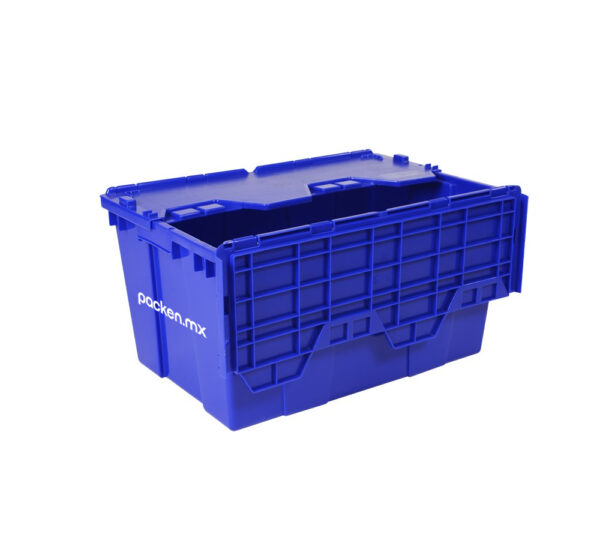 Caja grande abierta azul Packen