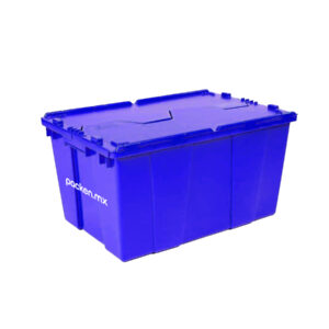 Caja grande cerrada azul Packen