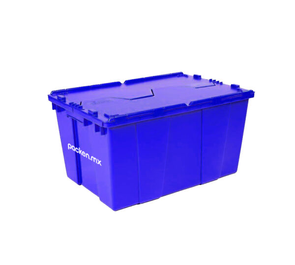 Caja grande cerrada azul Packen